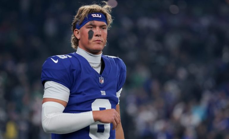  Giants coach apologizes for reaction to Jaxson Dart concussion check