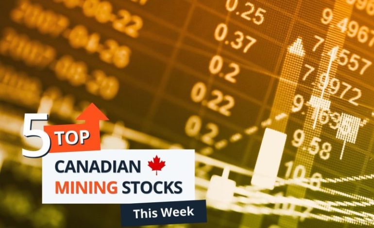  Top 5 Canadian Mining Stocks This Week: JZR Gold Jumps 113 Percent