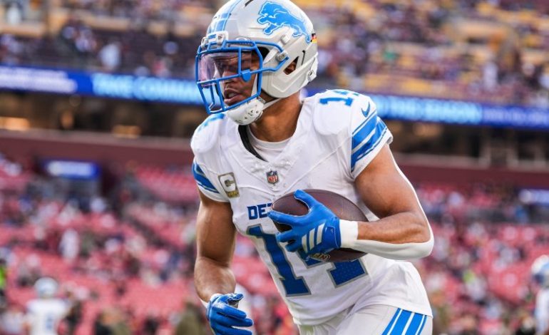  Lions WR celebrates TD with ‘Trump dance’ in front of president