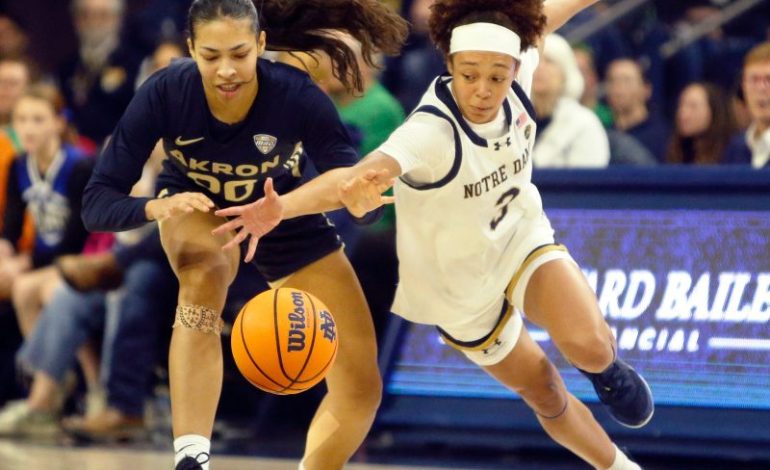  Hannah Hidalgo sets NCAA steals record, Notre Dame scoring record