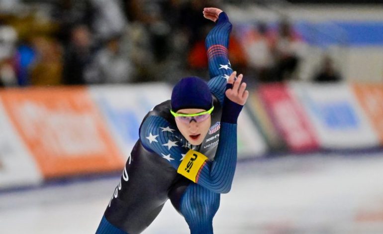  US speed skaters bring in medal haul at World Cup after Stolz sets tone
