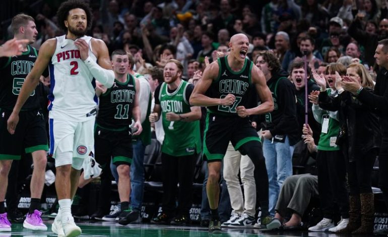  Pistons stumble against Celtics, denied chance at franchise record