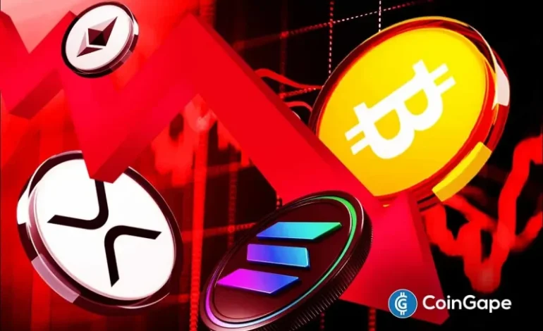  Crypto Market Crash Deepens as $1 Billion in Bitcoin, ETH, XRP, Altcoins Liquidated